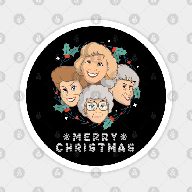 Christmas golden girls Magnet by iniandre